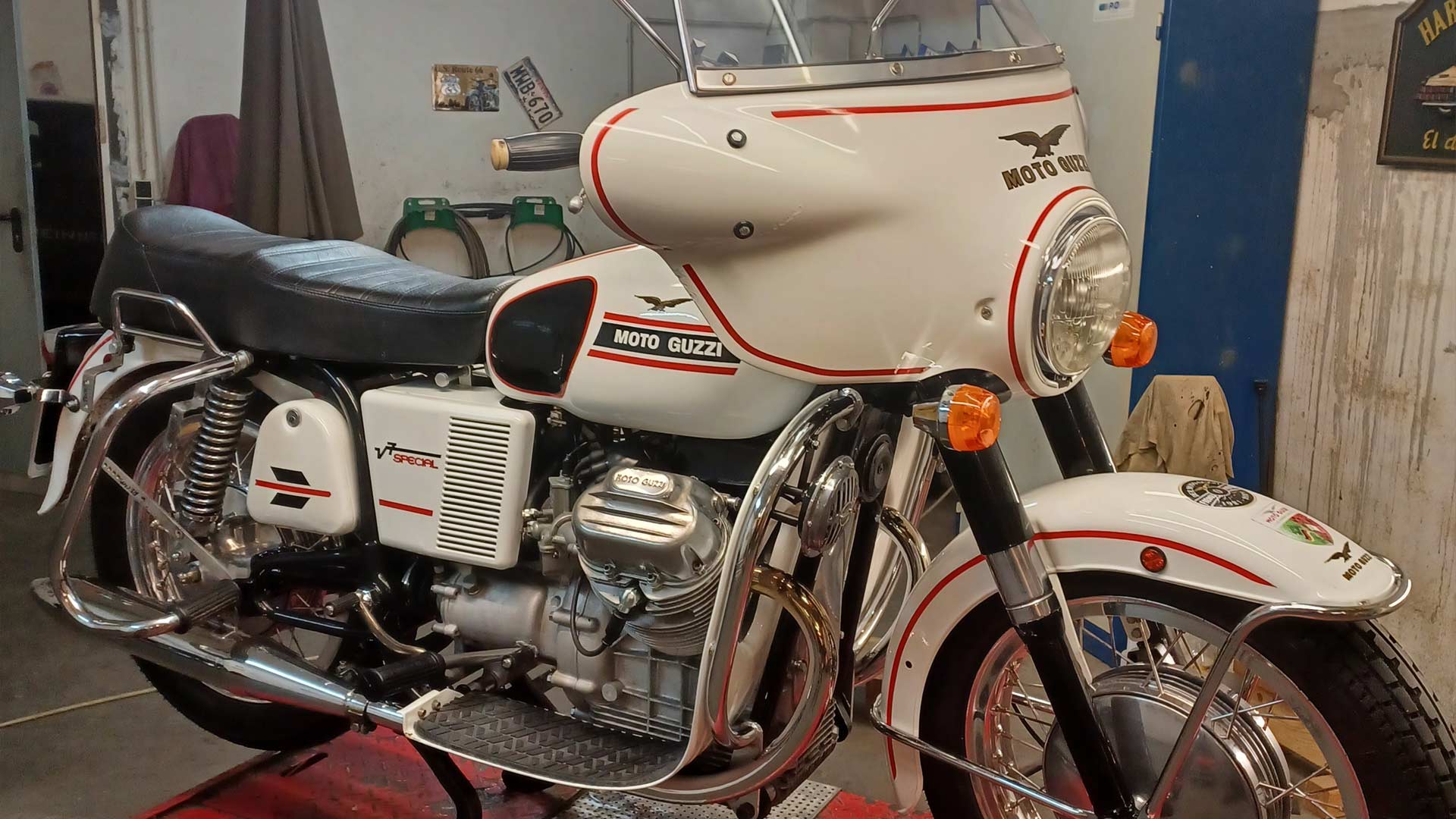 Moto Guzzi Maschine und Oldtimer-Reinigung und Pflege